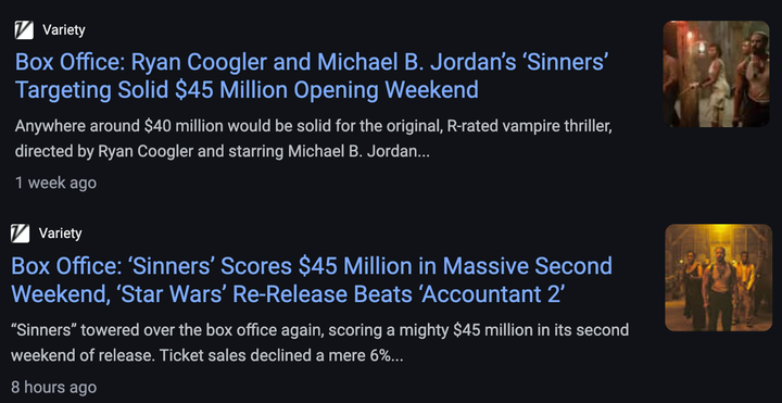 Week-to-Week: Sinners' Box Office vs. the Asterisk People