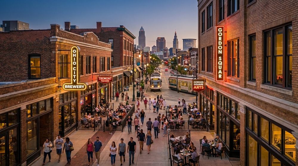 Best Cleveland Neighborhoods for Nightlife and Walkability Ranked: Ohio City, Tremont, Downtown, and Gordon Square Compared for 2026 Buyers