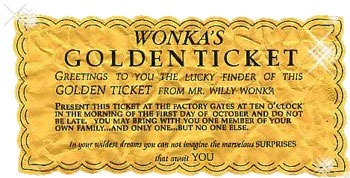 Wonka's golden ticket