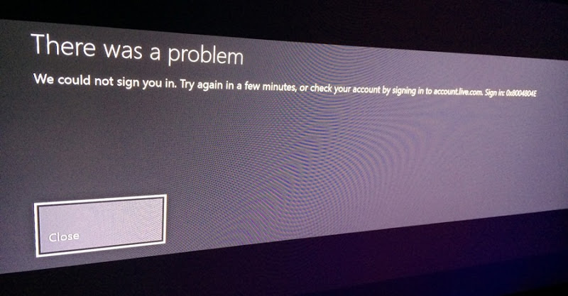 Xbox hex code error message