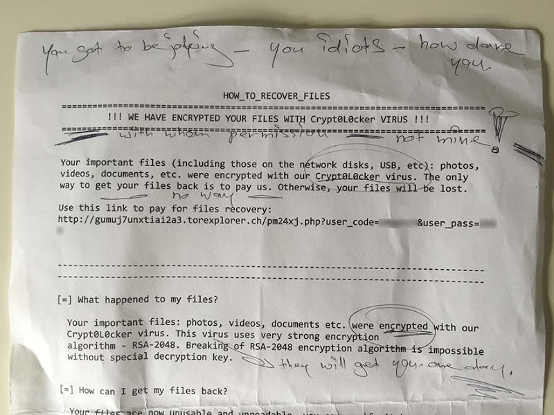 My mother in law got hit with ransomware