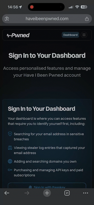 HIBP Mega Update: Passkeys, k-Anonymity Searches, Massive Speed Enhancements and a Bulk Domain Verification API