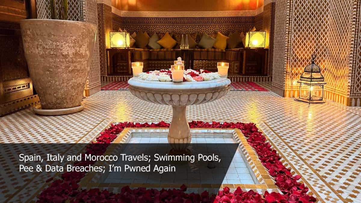 Weekly Update 511: Live from my Riad in Marrakech