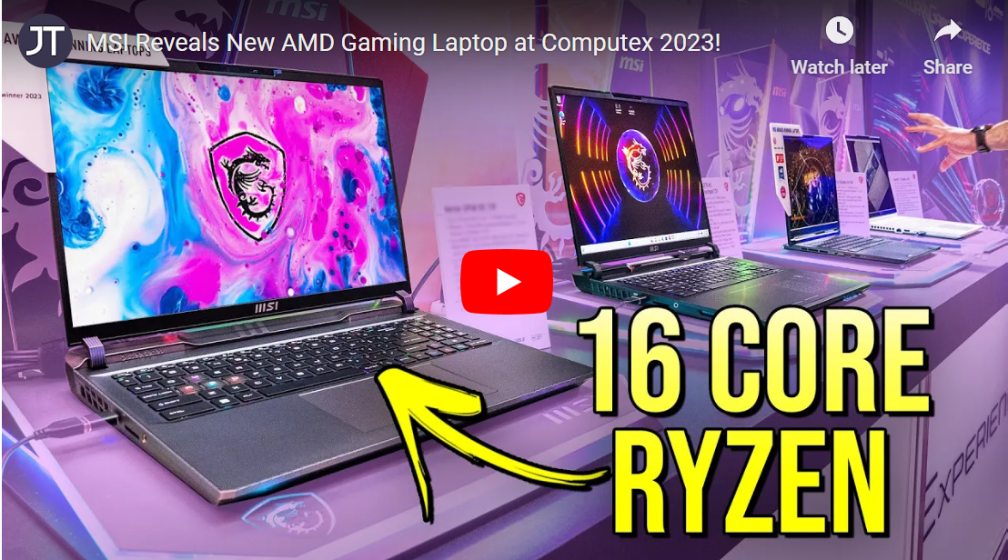 MSI Reveals New AMD Gaming Laptop at Computex 2023!