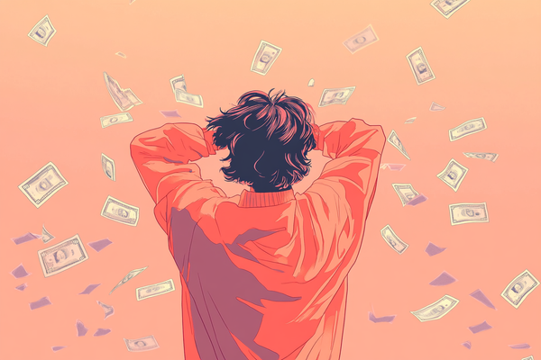 ADHD and money illustration