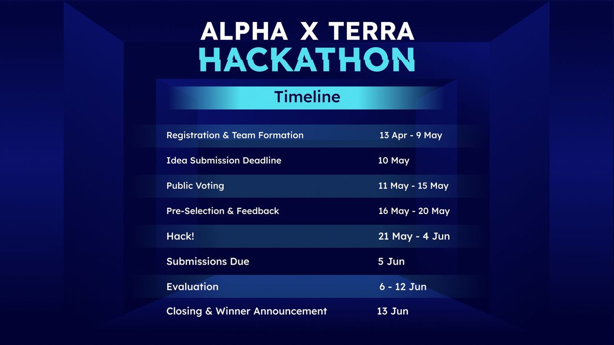 Alpha x Terra Hackathon Tips, Tricks, and Resources