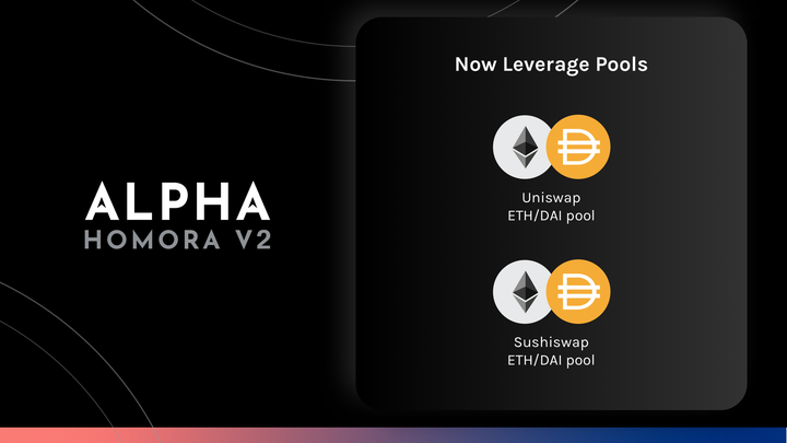 Alpha Homora V2 Adds Leveraged ETH/DAI Pools on Uniswap & Sushiswap