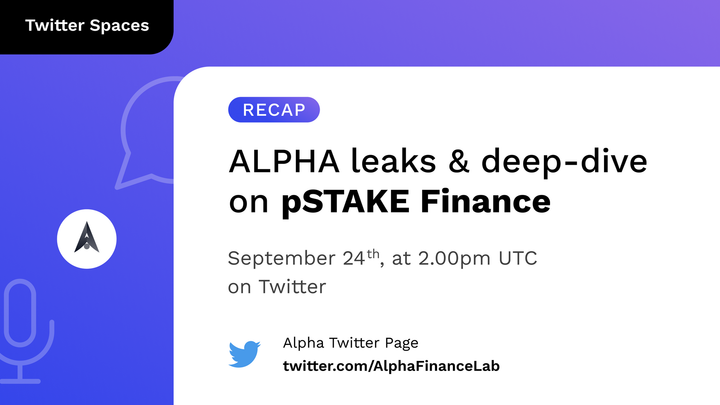 Twitter Spaces Recap: September 24th 2021