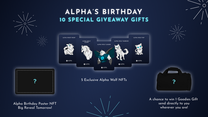 Alpha 1 Year Old Birthday Gift
