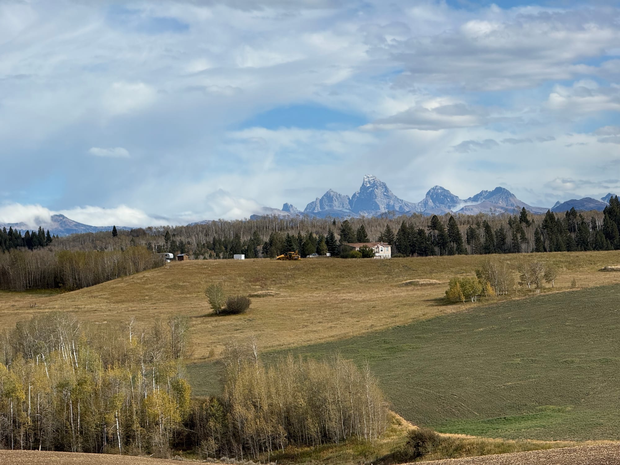View of the Tetons from Idaho.