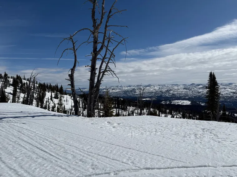 Picture of snow capped mountains.