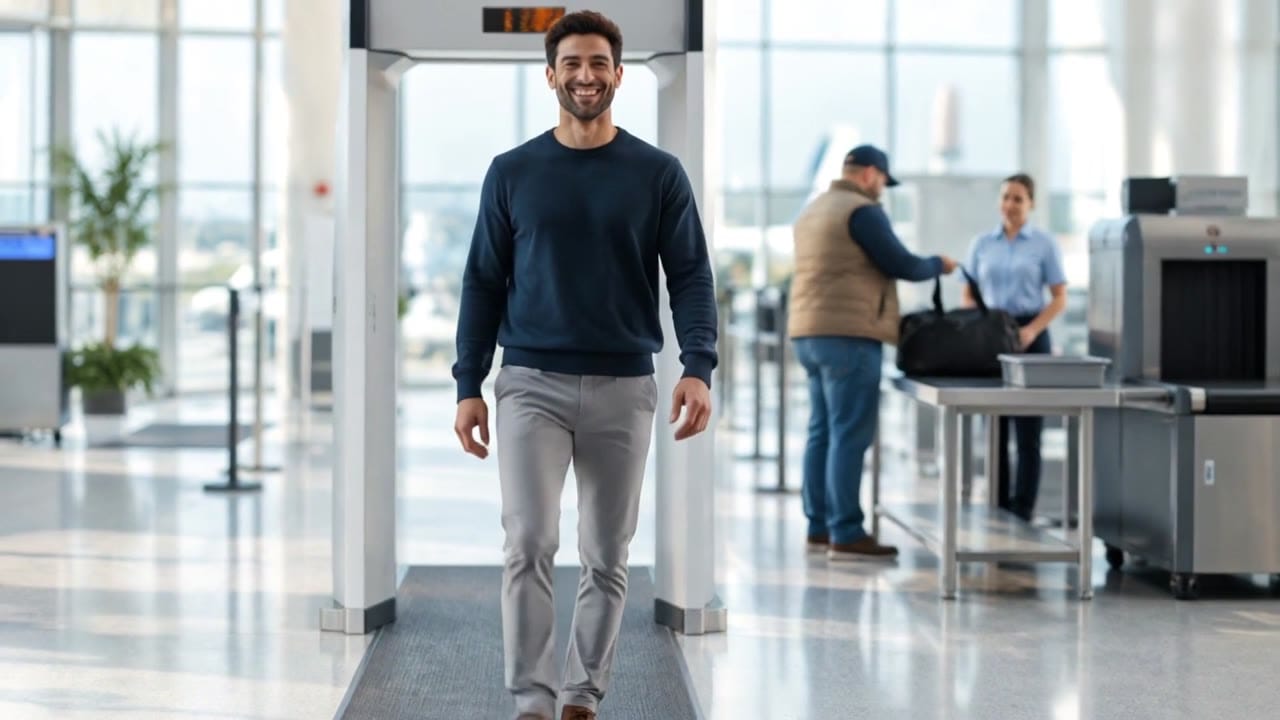 Everywhere but nowhere: a bag of gold stopped at airport security