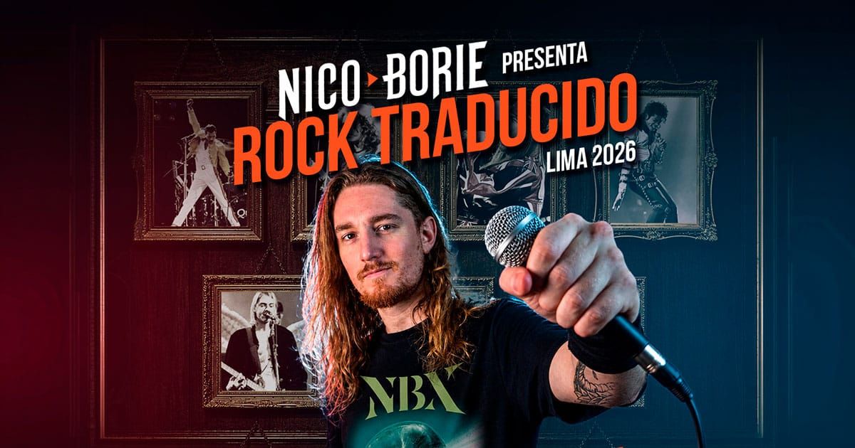 NICO BORIE PRESENTARÁ ROCK TRADUCIDO POR PRIMERA VEZ EN LIMA