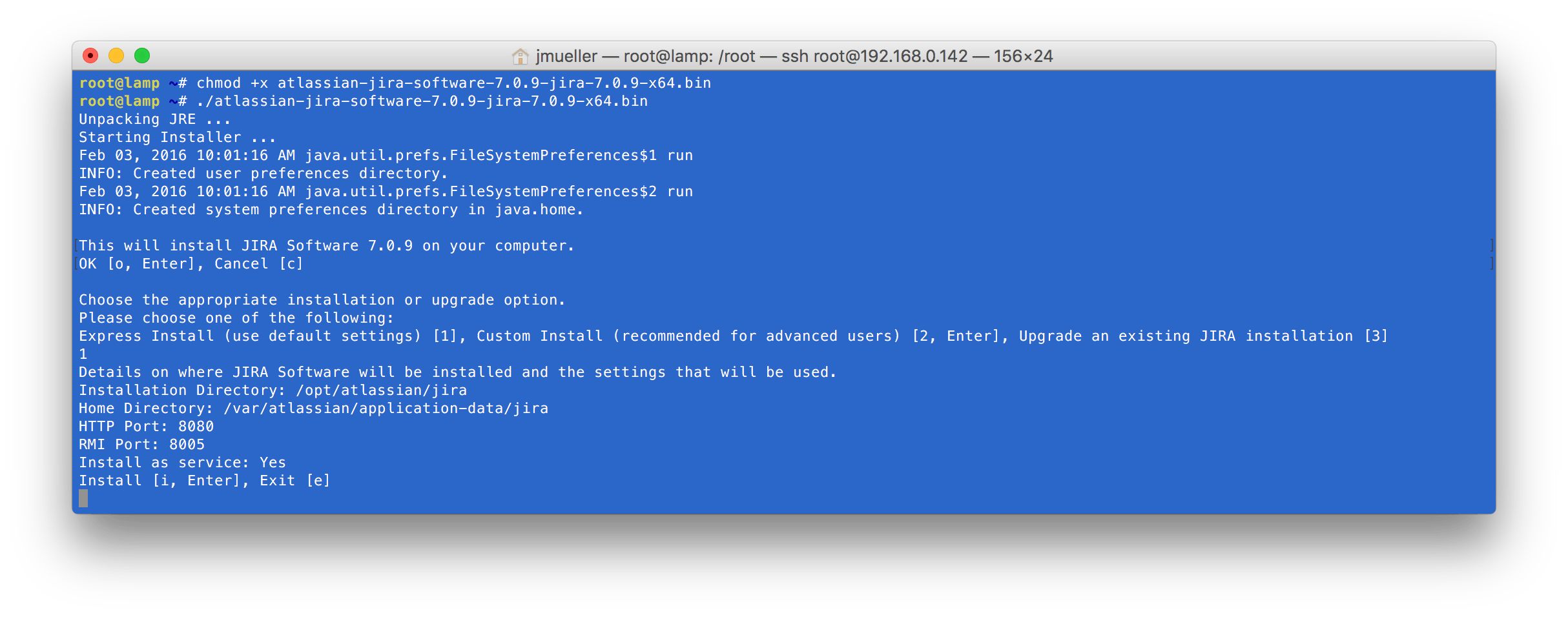 JIRA Installation Walkthrough unter Debian