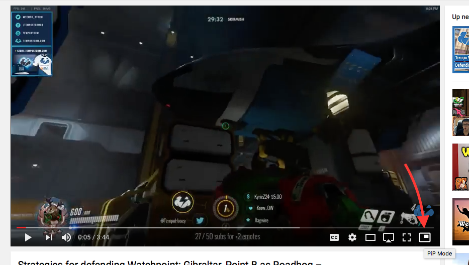 Safari Picture in Picture Mode Youtube