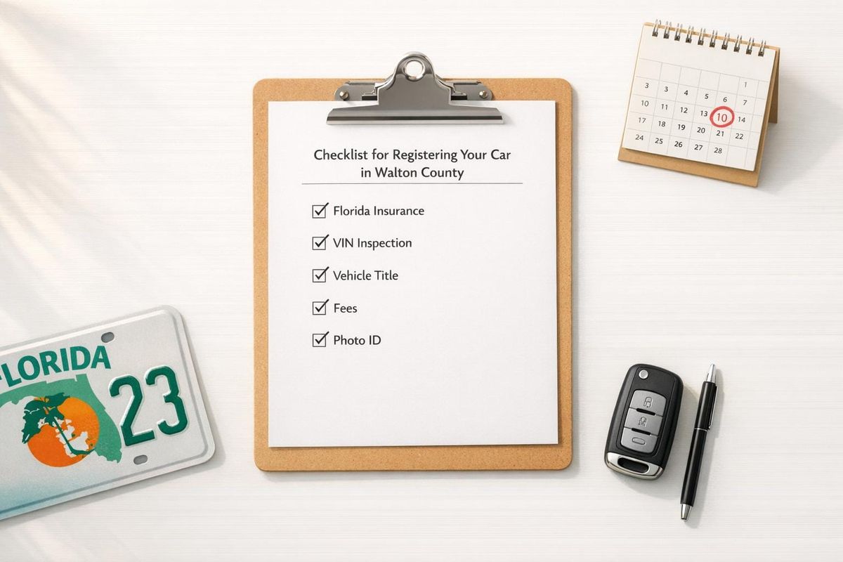 Checklist for Registering Your Car in Walton County