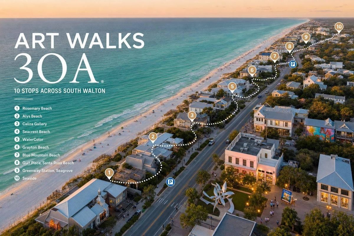 Art Walks 30A: 10 Stops Across South Walton