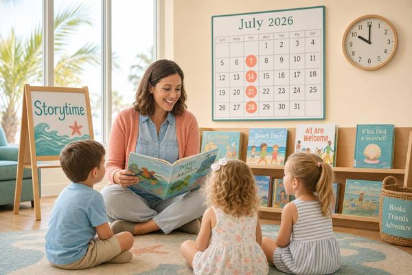 Library Storytime Calendar for South Walton Families