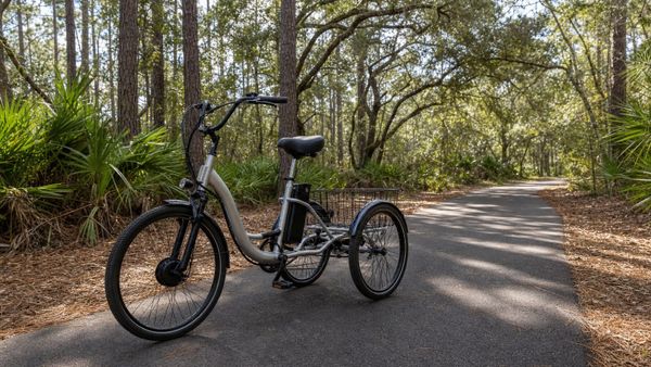 Paved Timpoochee Trail along the South Walton Gulf coast near Scenic 30A