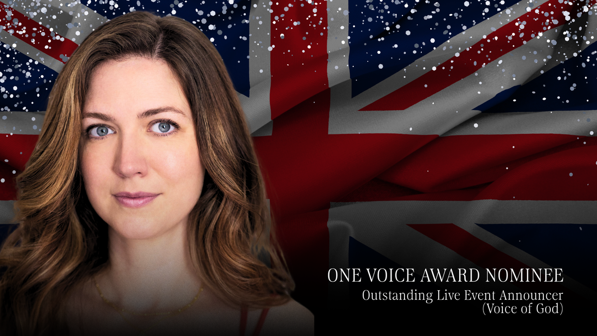 One Voice Award Nominee - Kimberley Parker in front of Union Jack