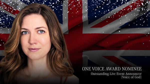One Voice Award Nominee - Kimberley Parker in front of Union Jack