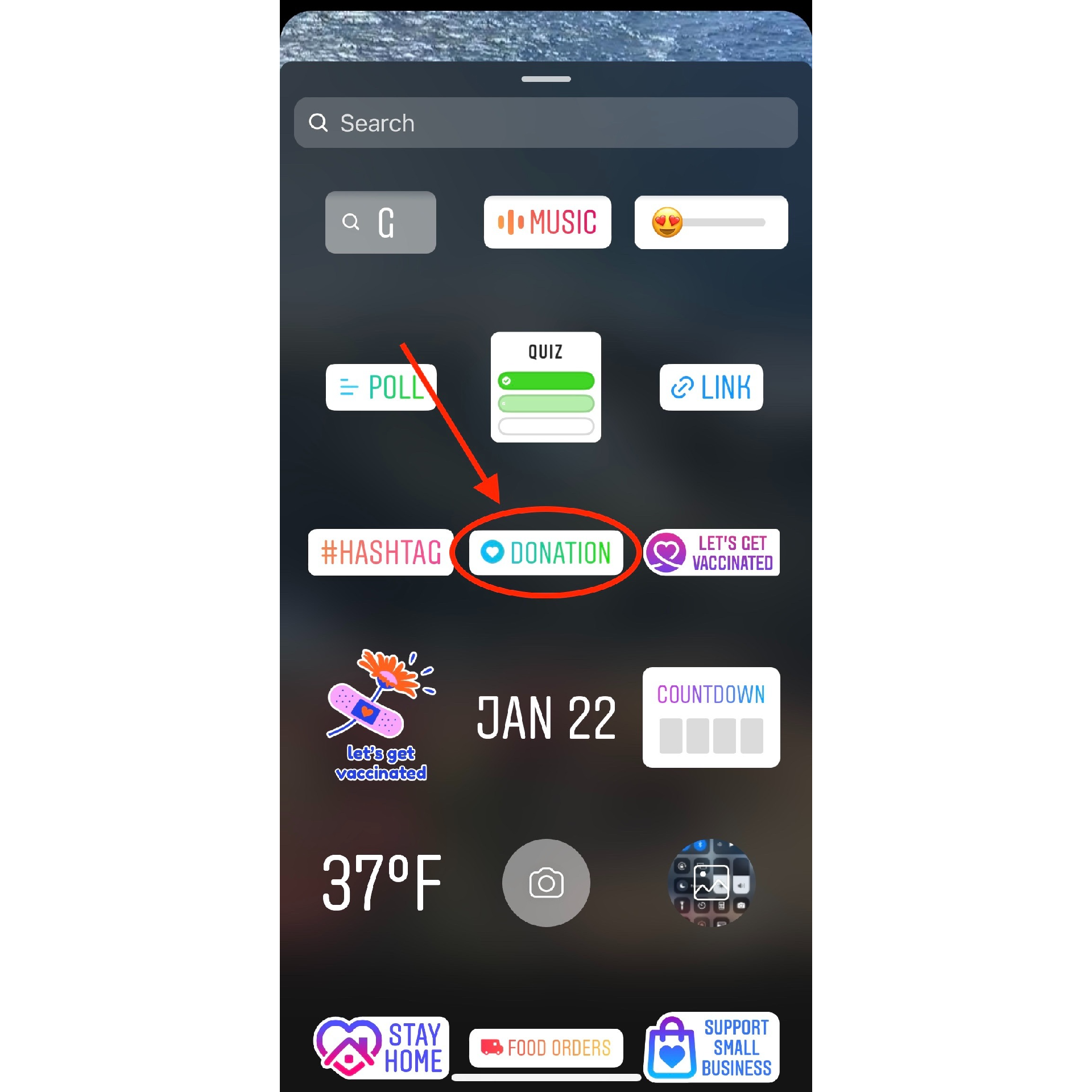 Add Donation Sticker to Instagram Stories