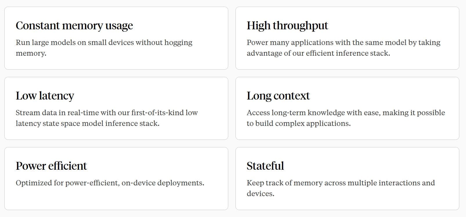 Brief descriptions of the Cartesia AI voice generation models. 