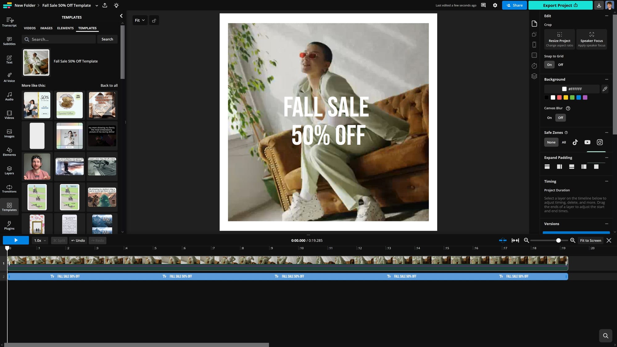 Kapwing video editor showing how to create LinkedIn posts. 