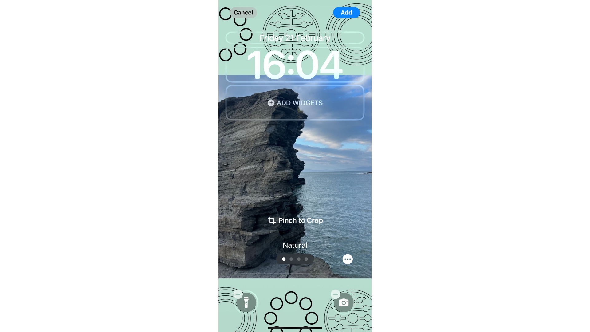 An iPhone lock screen 