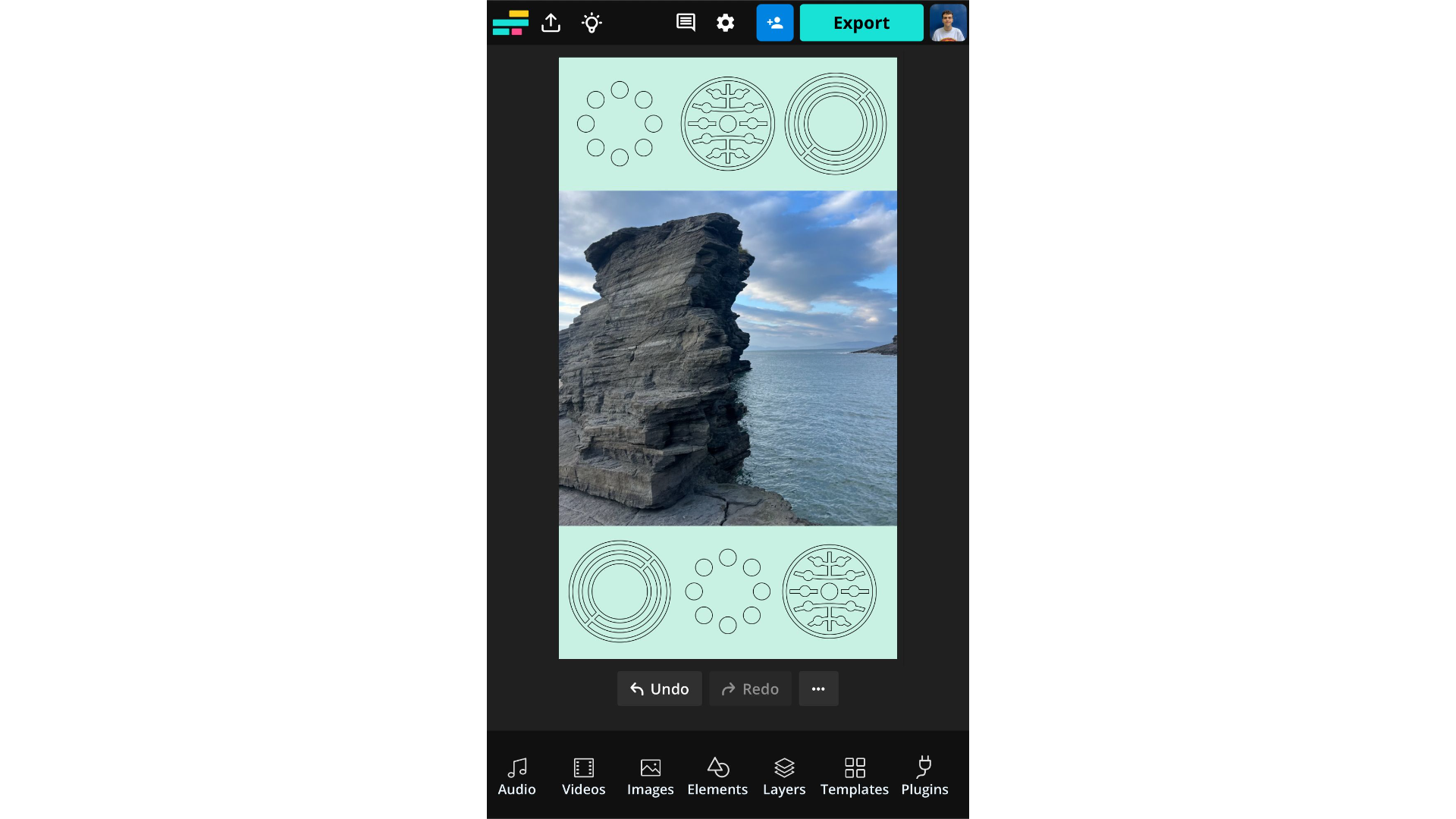 A Lock Screen designed using Kapwing