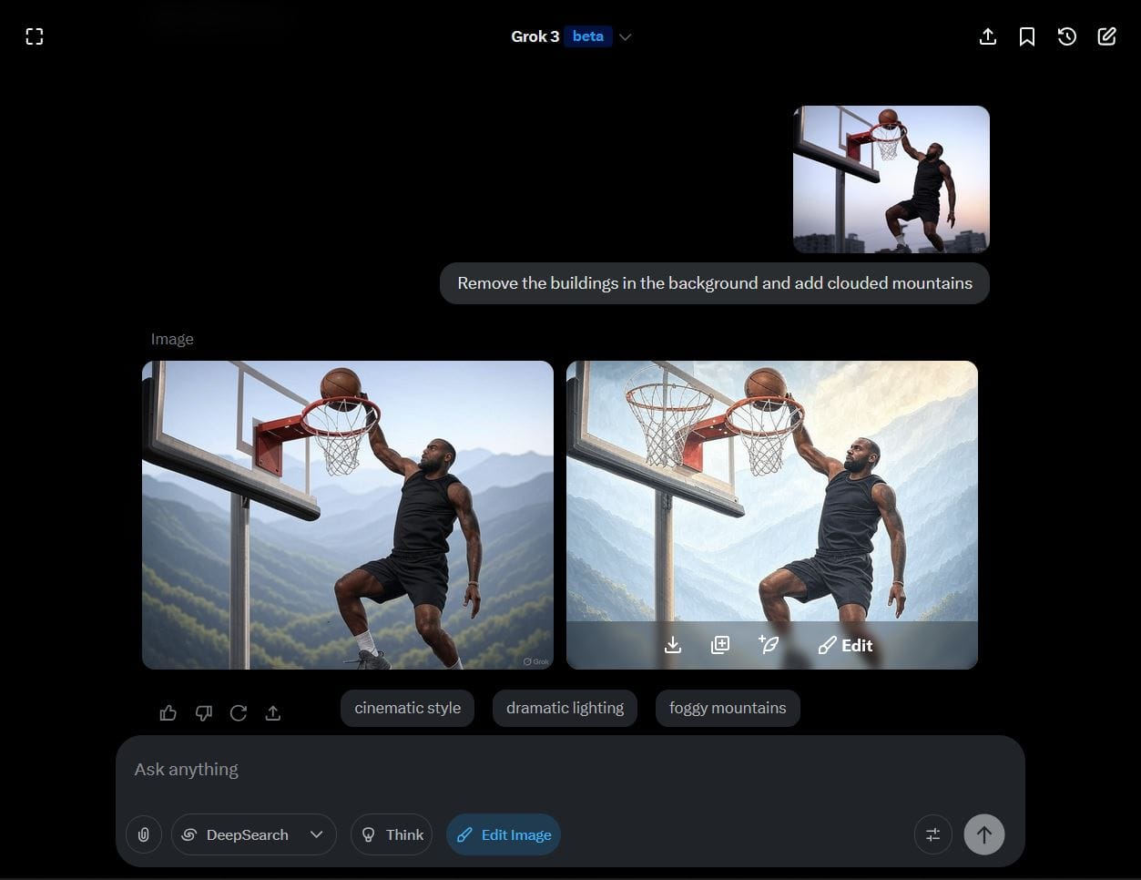 Guide showing how to download and revise Grok edited images. 