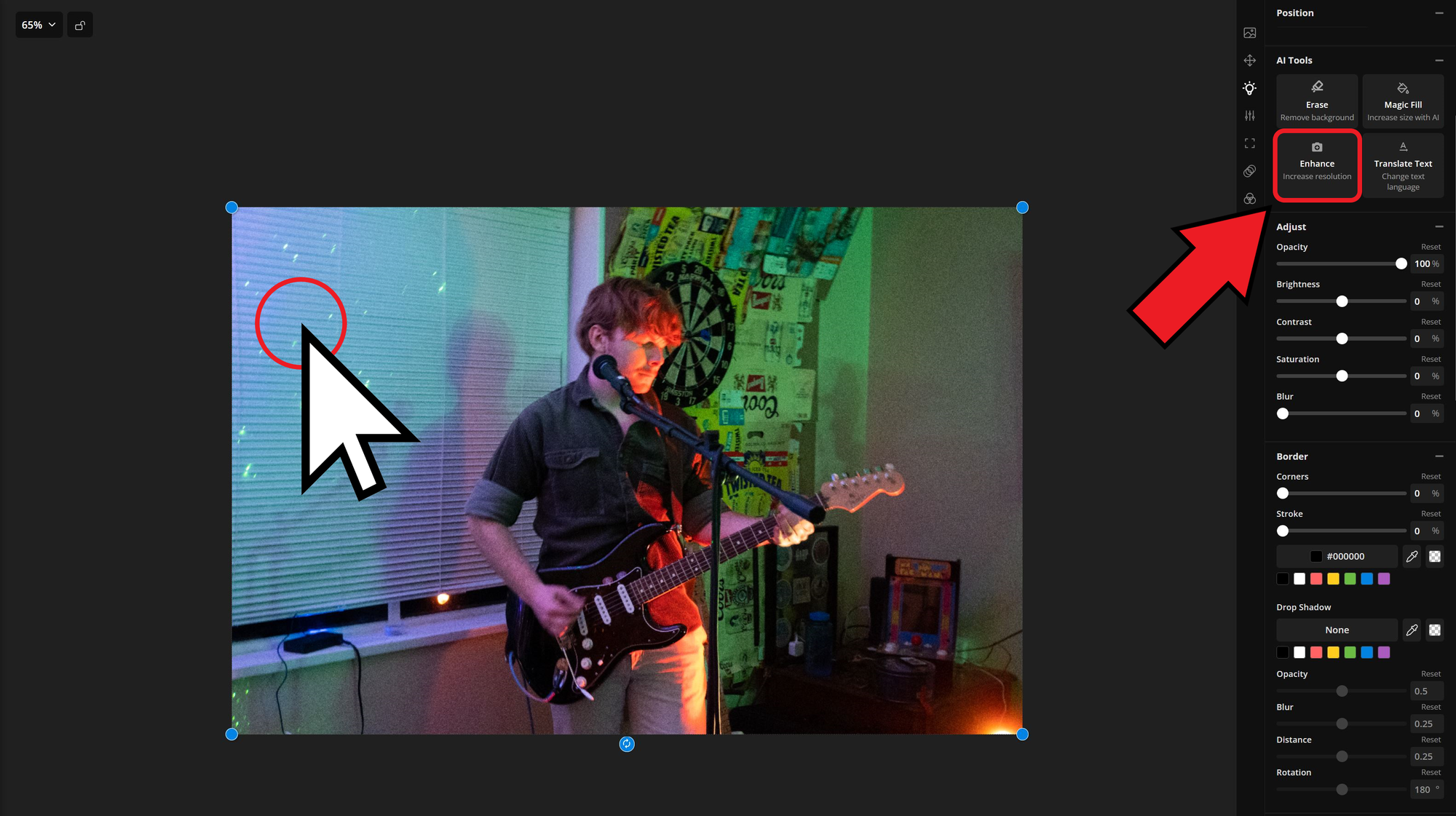 Guide showing how to enhance Instagram photos for printing