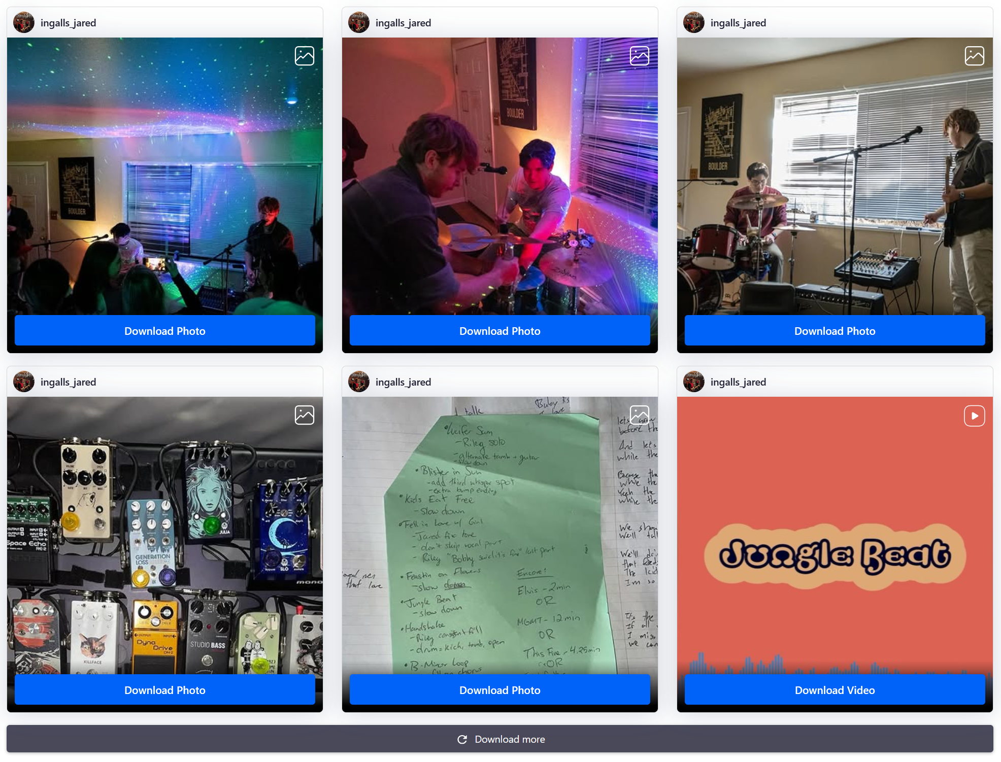 Snapinst download screen