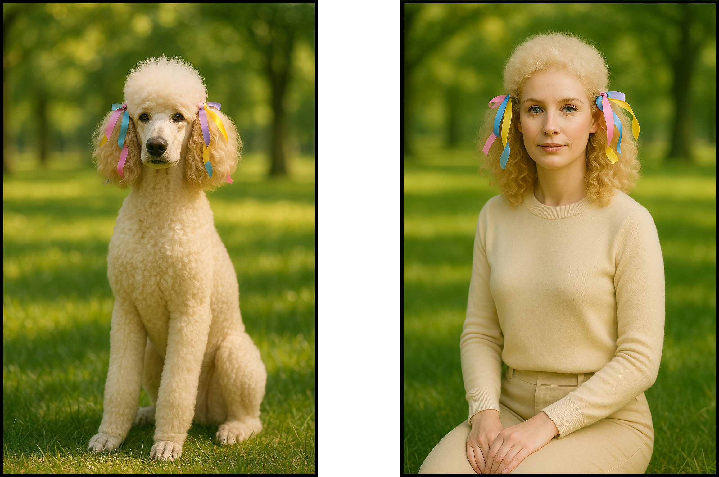 Comparison between dog and ChatGPT generated human.