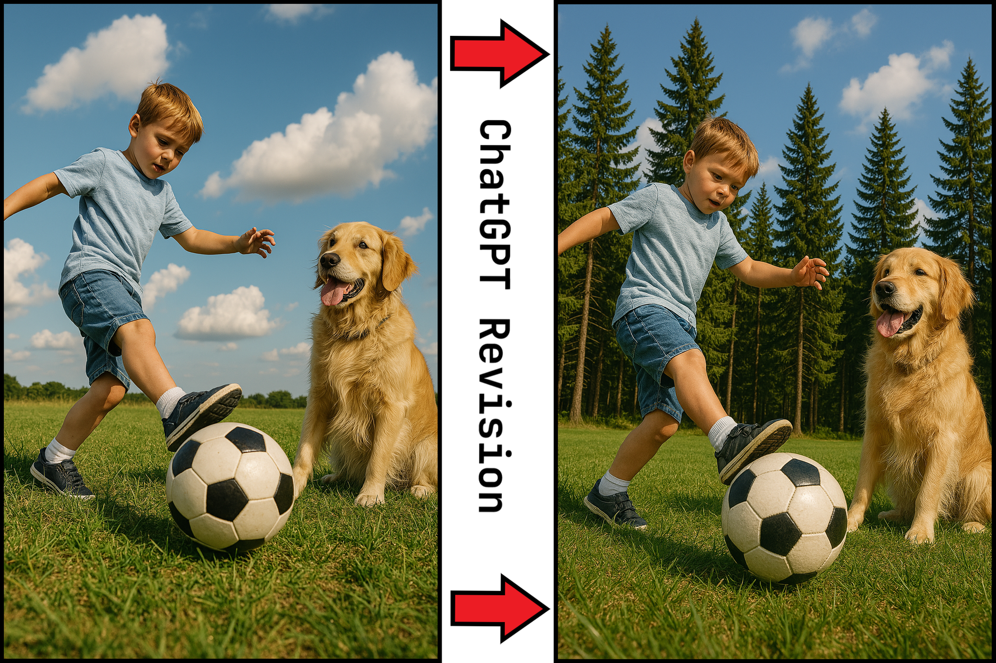 Image comparison showing a ChatGPT edited image to remove the background. 