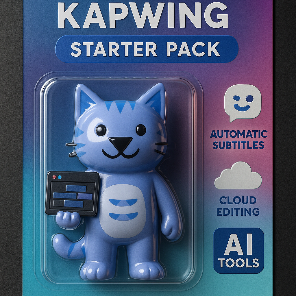 Example ChatGPT generated image featuring branded information in an action figure starter pack style. 