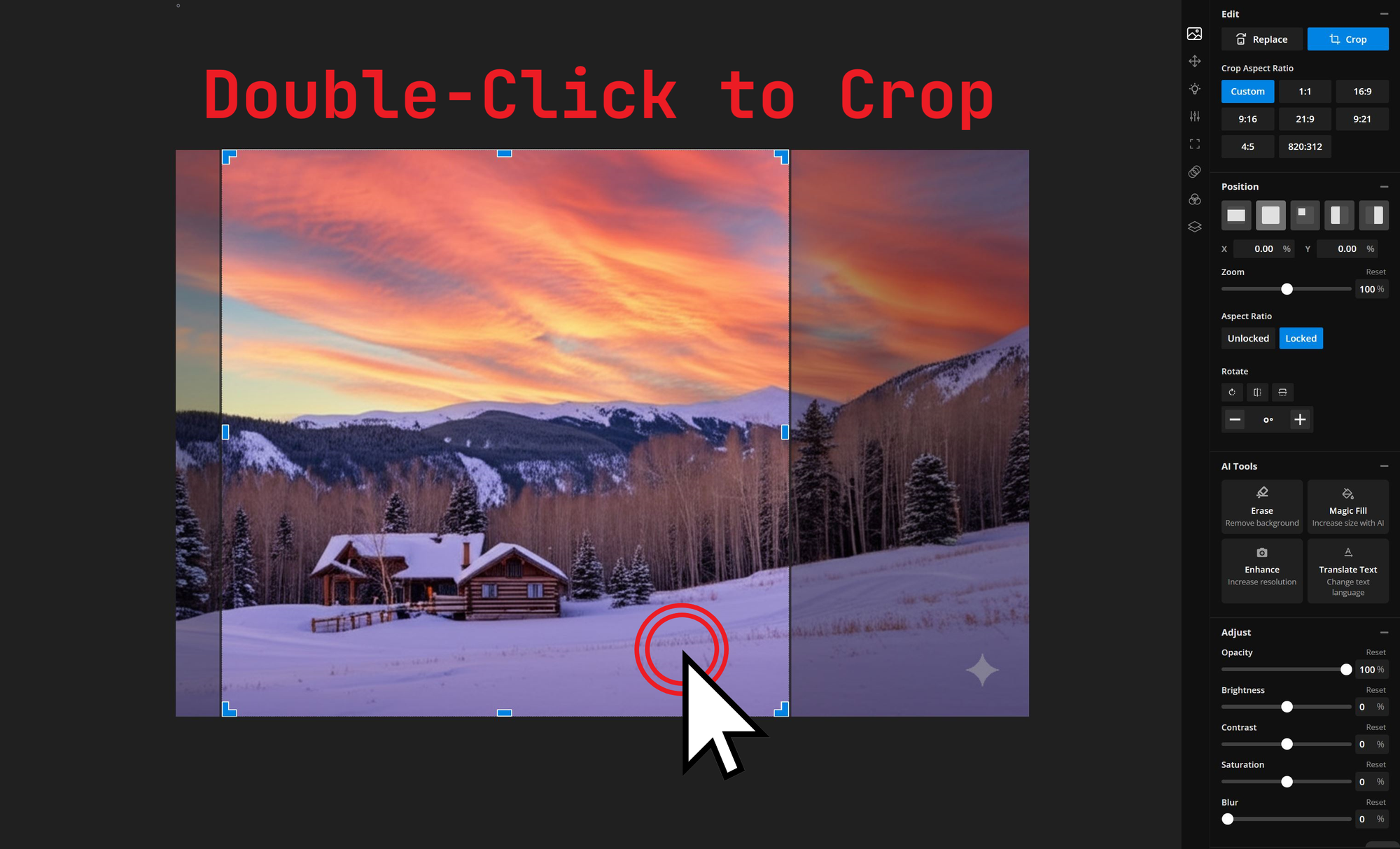 Guide showing how to crop wedding party images.