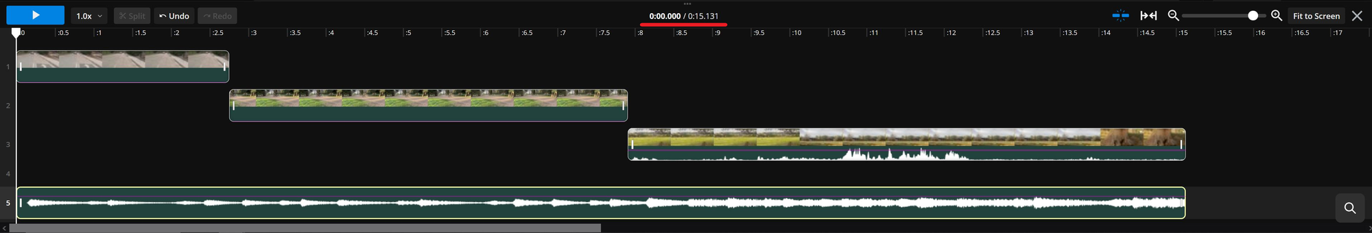 Desktop editor time indicator.