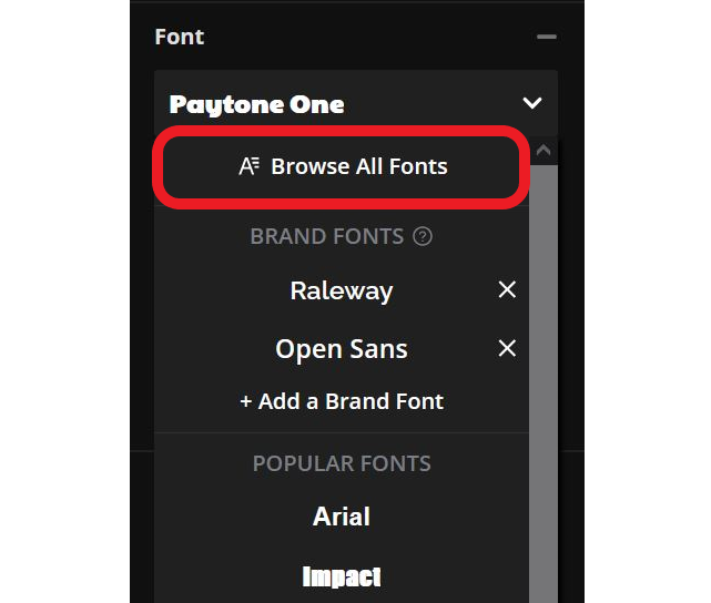 Guide showing how to find or upload CapCut style fonts