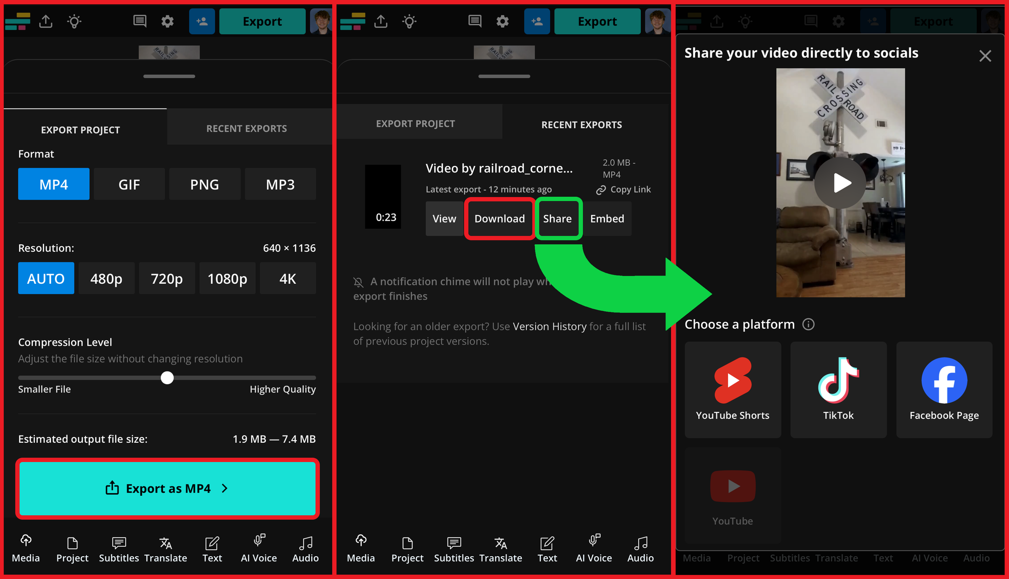 Guide showing how to download Instagram Blend Reels. 