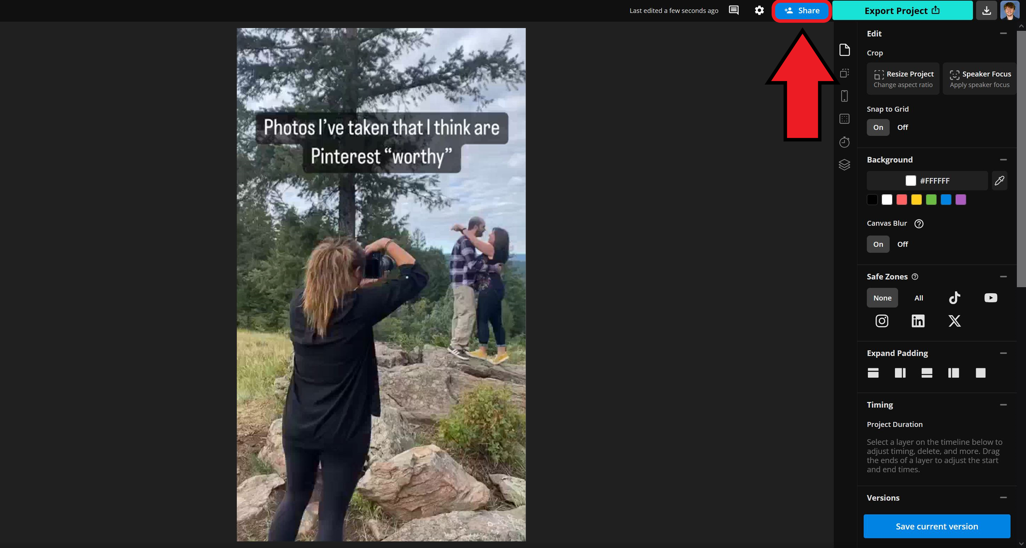 Guide showing how to share wedding party videos without compressing. 