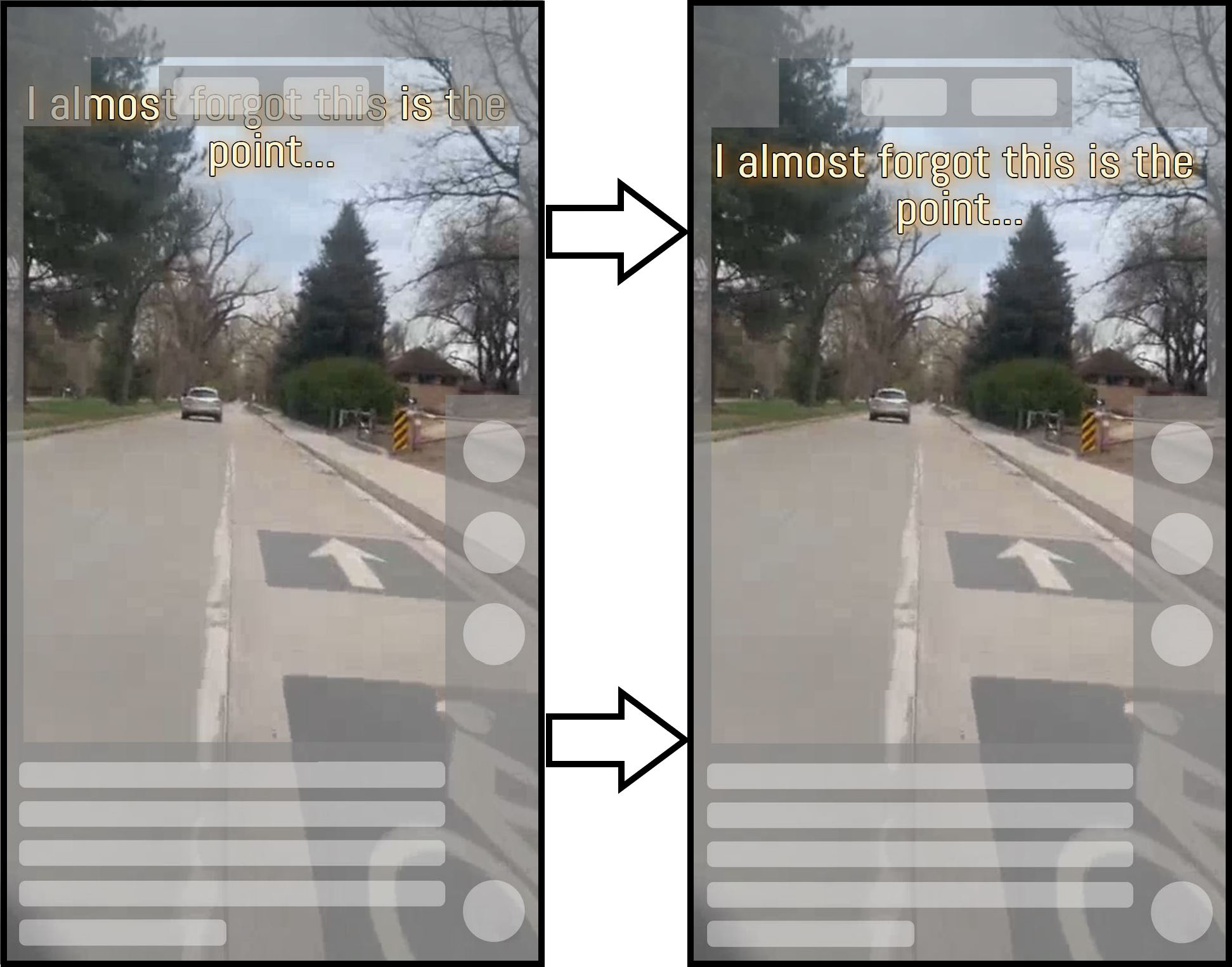 Guide showing how to use a TikTok Safe Zone template to edit a video. 