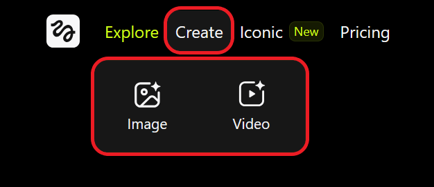 Guide showing how to access the Higgsfield AI video generator. 