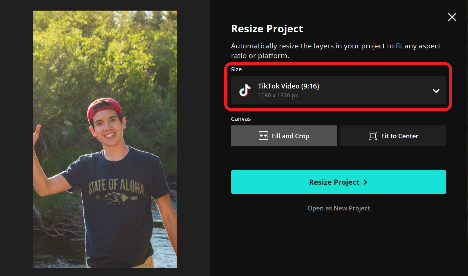 Guide showing how to resize reference images for Higgsfield AI. 