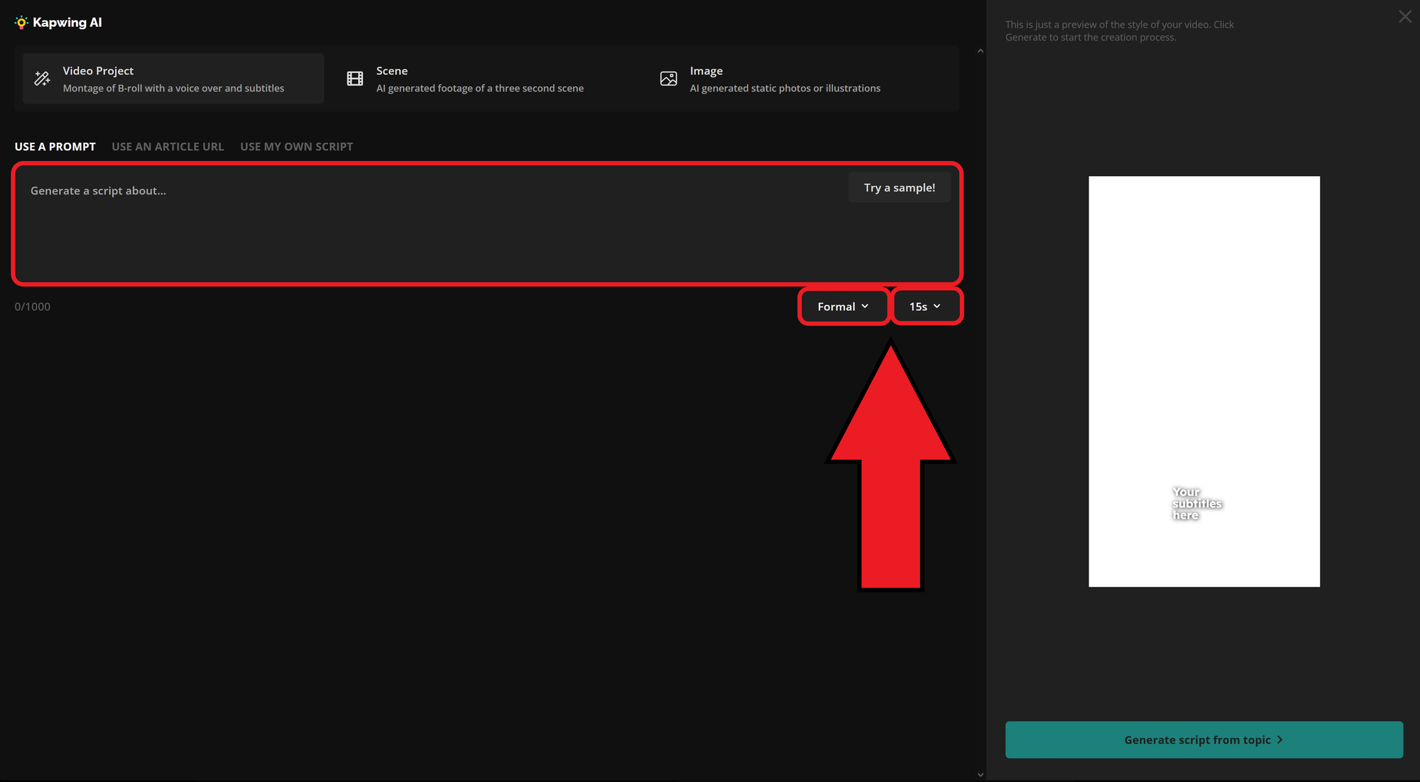 Guide showing how to create a video review request script. 