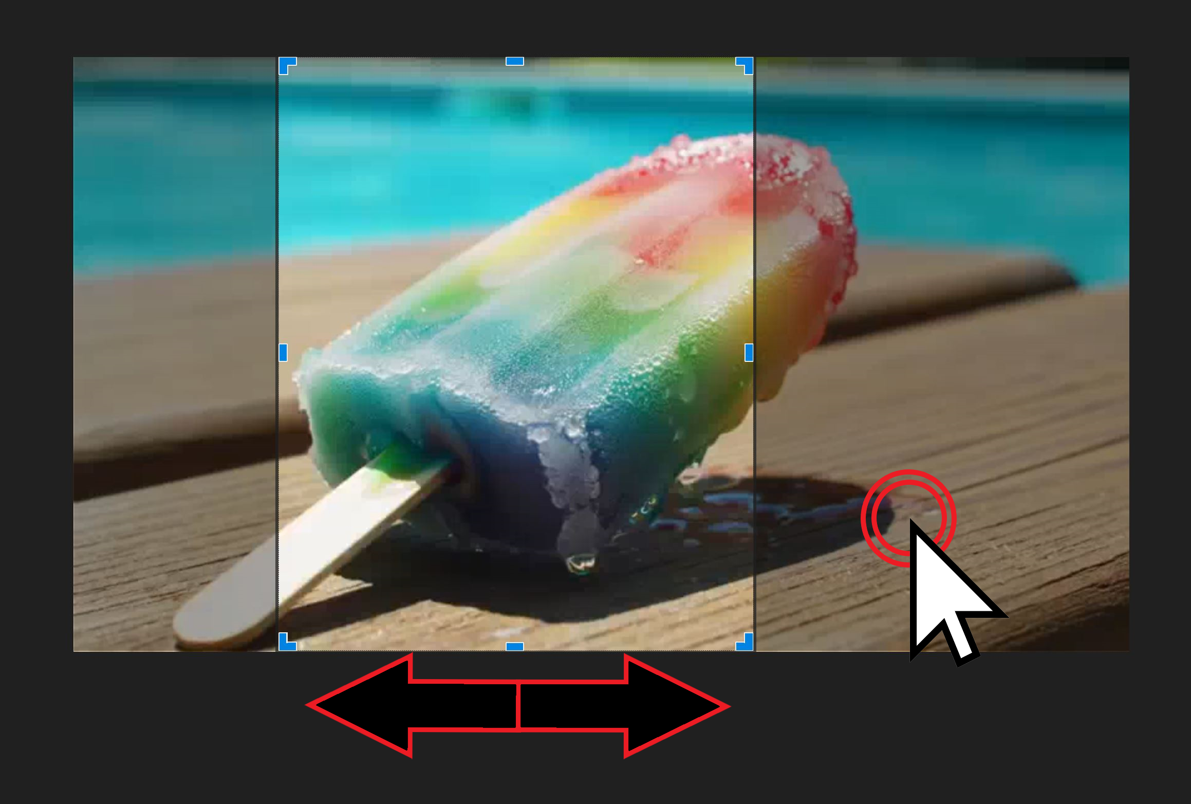 Guide showing how to crop Veo 2 AI generated videos. 