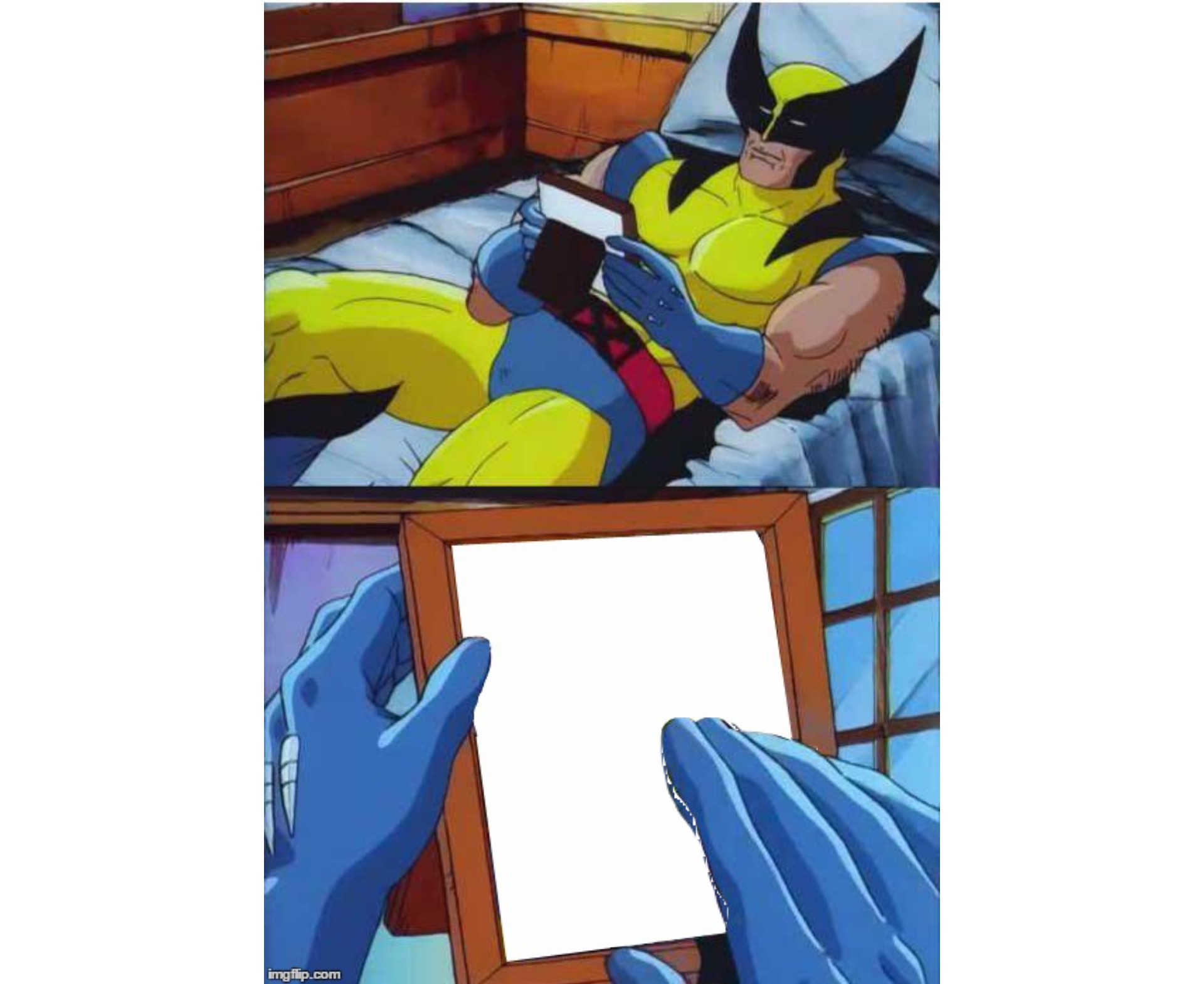 Alternative CapCut-style Wolverine Remembers meme template. 
