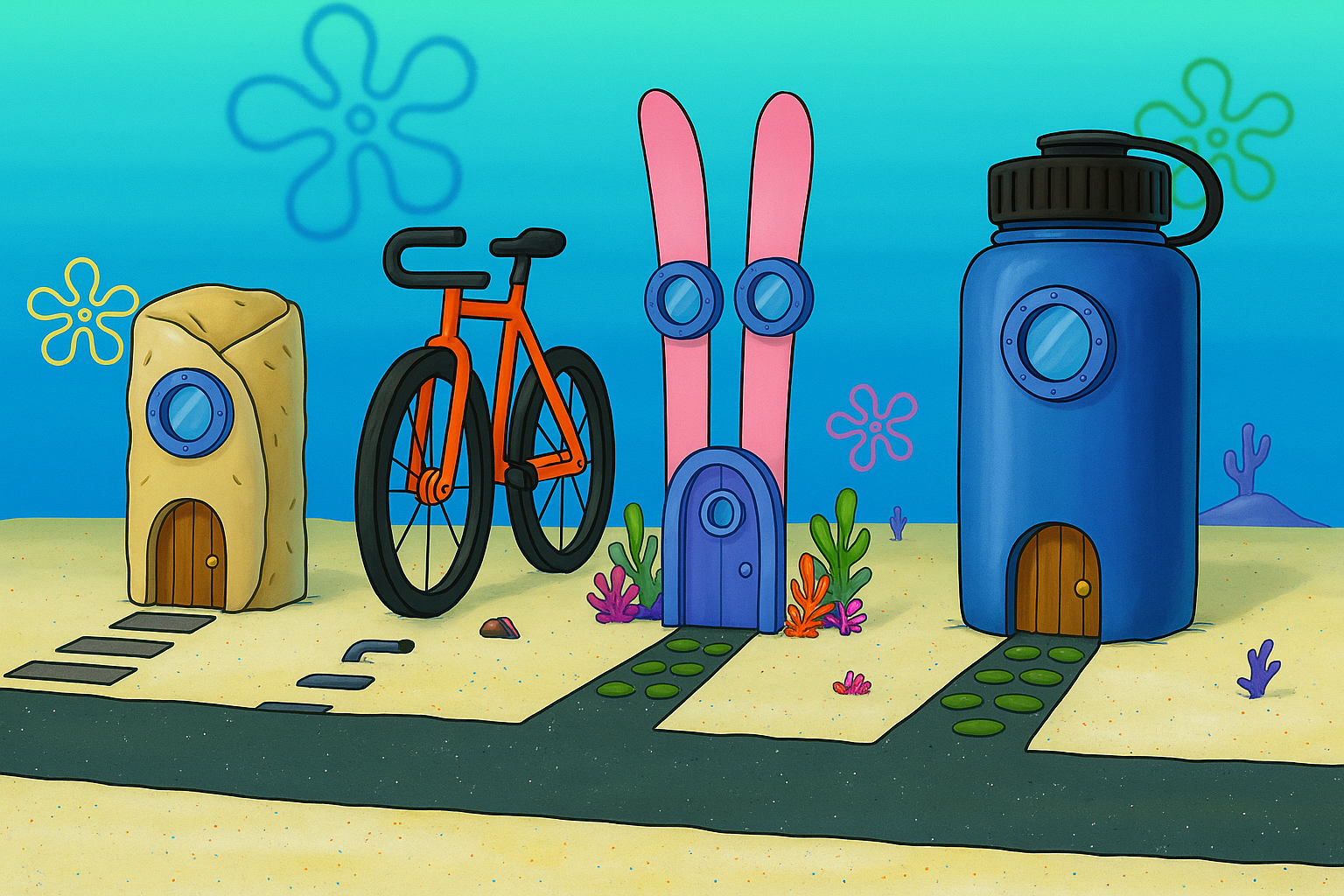 Example Bikini Bottom TikTok trend image.