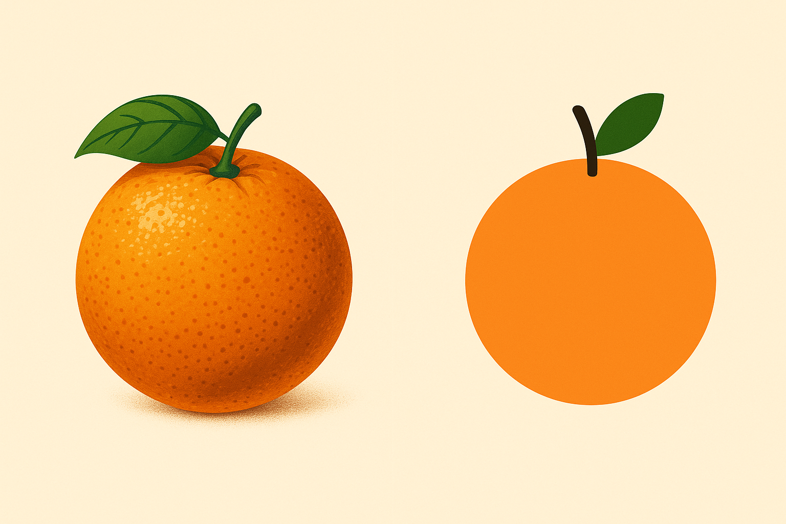 Comparison between a detailed prompt image and a simple one. 