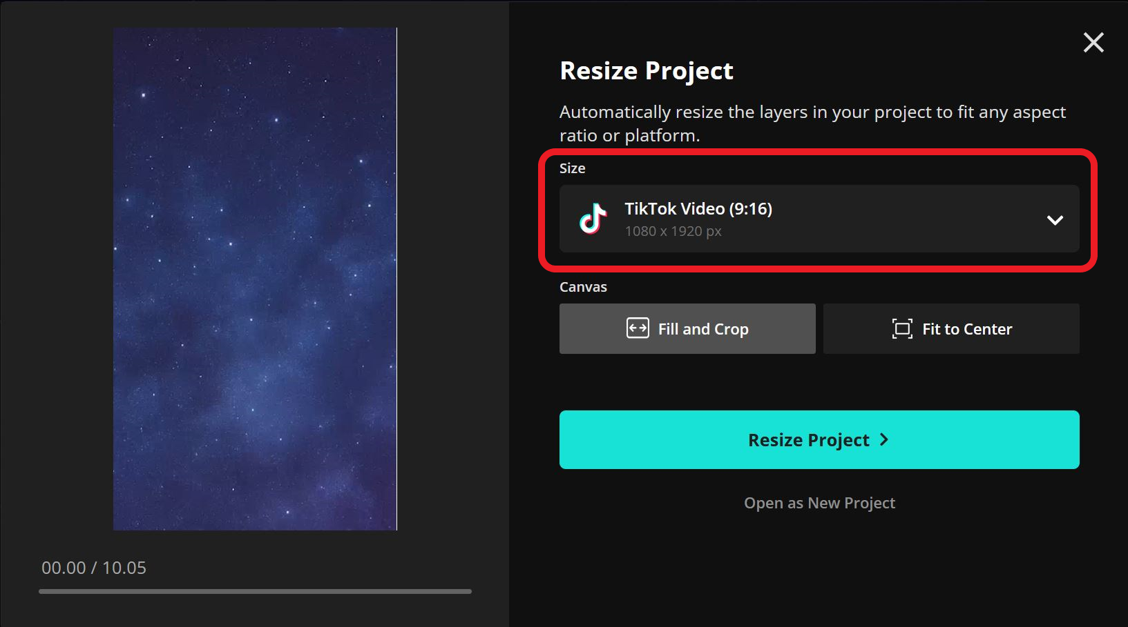 Guide showing how to resize a Shooting Star meme template for mobile. 